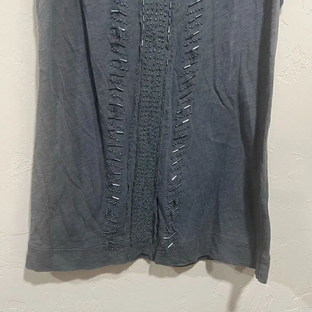 J. Crew grey Beaded Tank - Picture 4 of 8